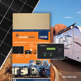 Samlex solar panel kits in 200 watts for RV, Off Grid and Homes