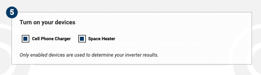 Step 5. Inverter Runtime Calculator