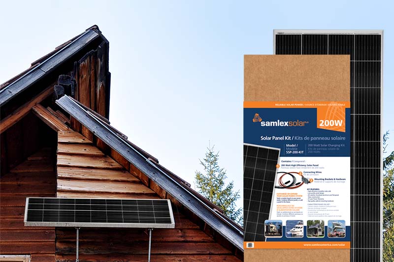 Samlex 200 watt solar panel kits for off-grid cabins