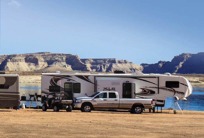 RV Boondocking with solar panels