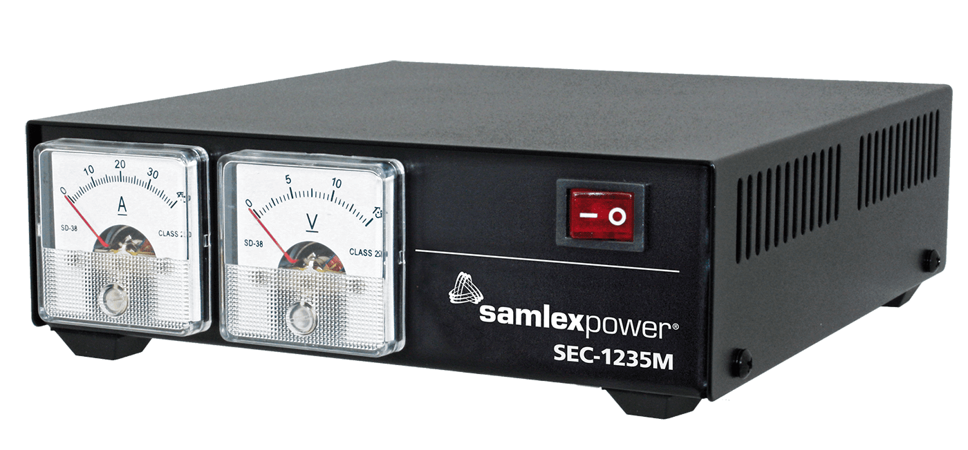 Samlex universal ac input power supply with analog meters SEC-1235-M